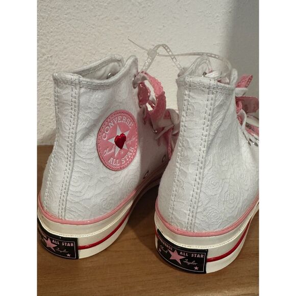 Converse Women’s White & Pink Chuck 70 High Top Sneakers US 7 NWT - Picture 3 of 6